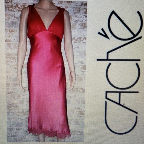 Cache Dresses & Skirts - Cache Red Silk Dress